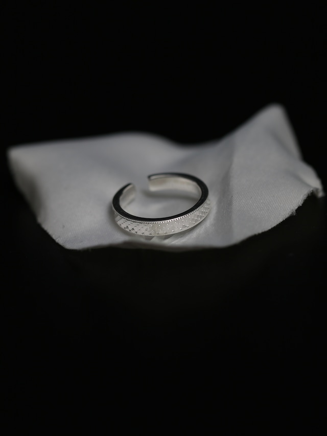 s925 Scale Reflection Ring