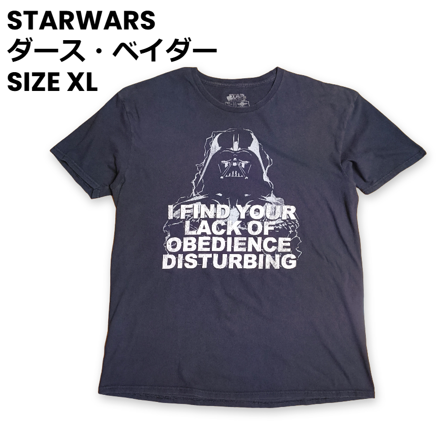 SALE】【XL】STAR WARS ダース・ベイダー “I FIND YOUR LACK OF