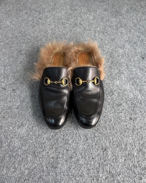 【GUCCI】princetown horsebit leather mule