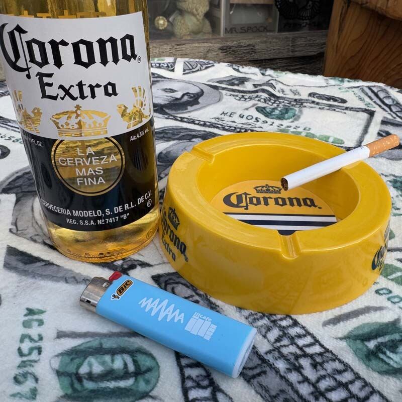 アメリカン雑貨、ノベルティ灰皿 Heineken、ハイネケン、Corona