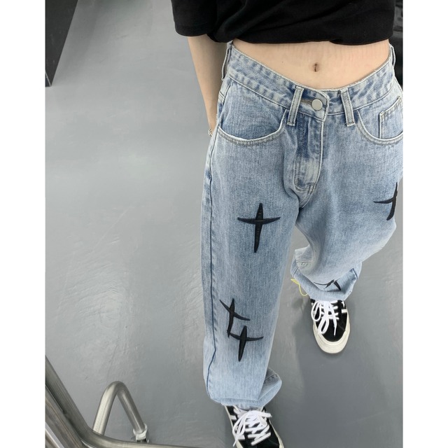 cross straight denim　クロスストレートデニム　J0603