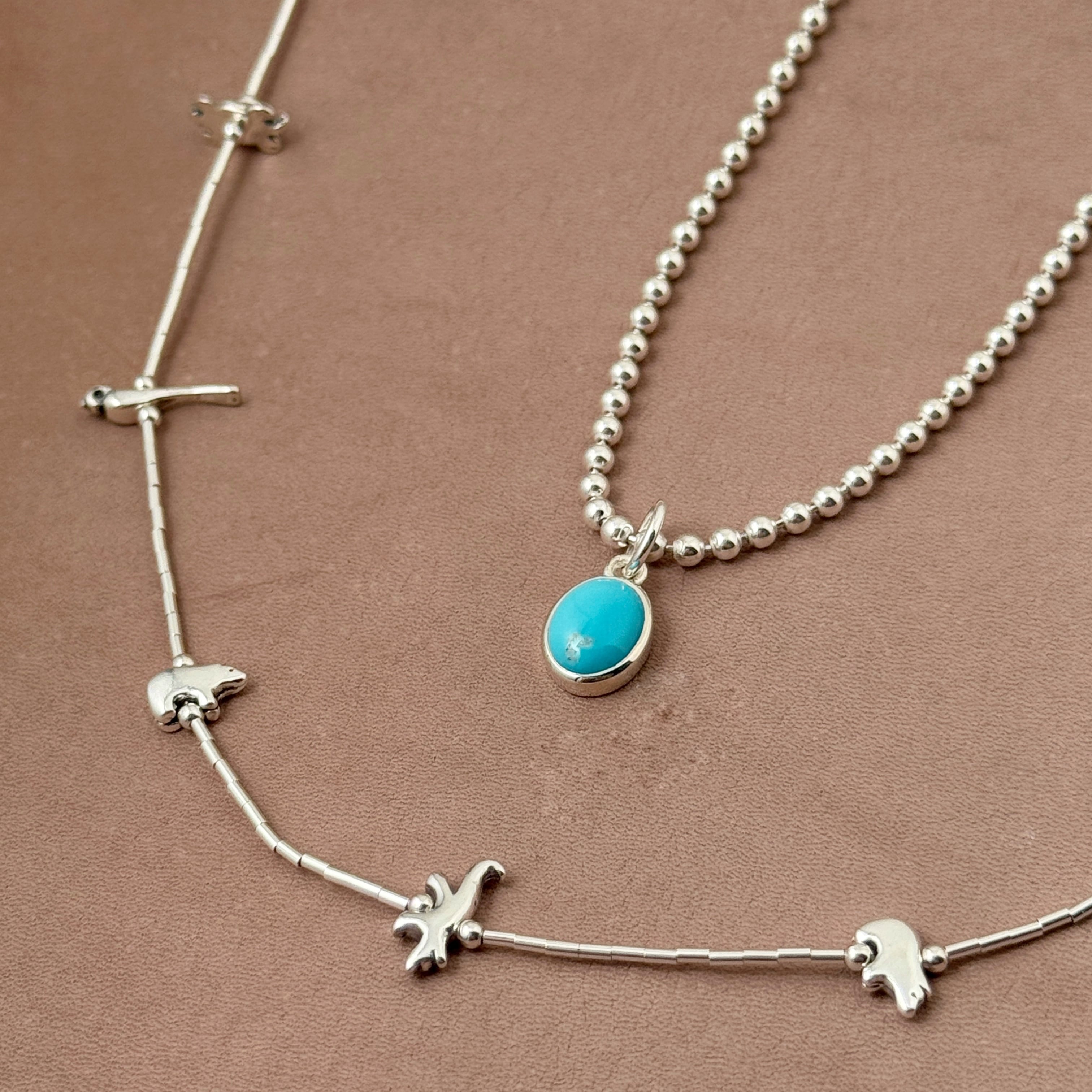 残りわずか】《Indian Jewelry》フェティッシュ ネックレス 61cm