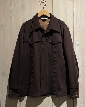 【a.k.a.C.a.k.a vintage】"Lee" 70's Vintage Western Poly Jacket