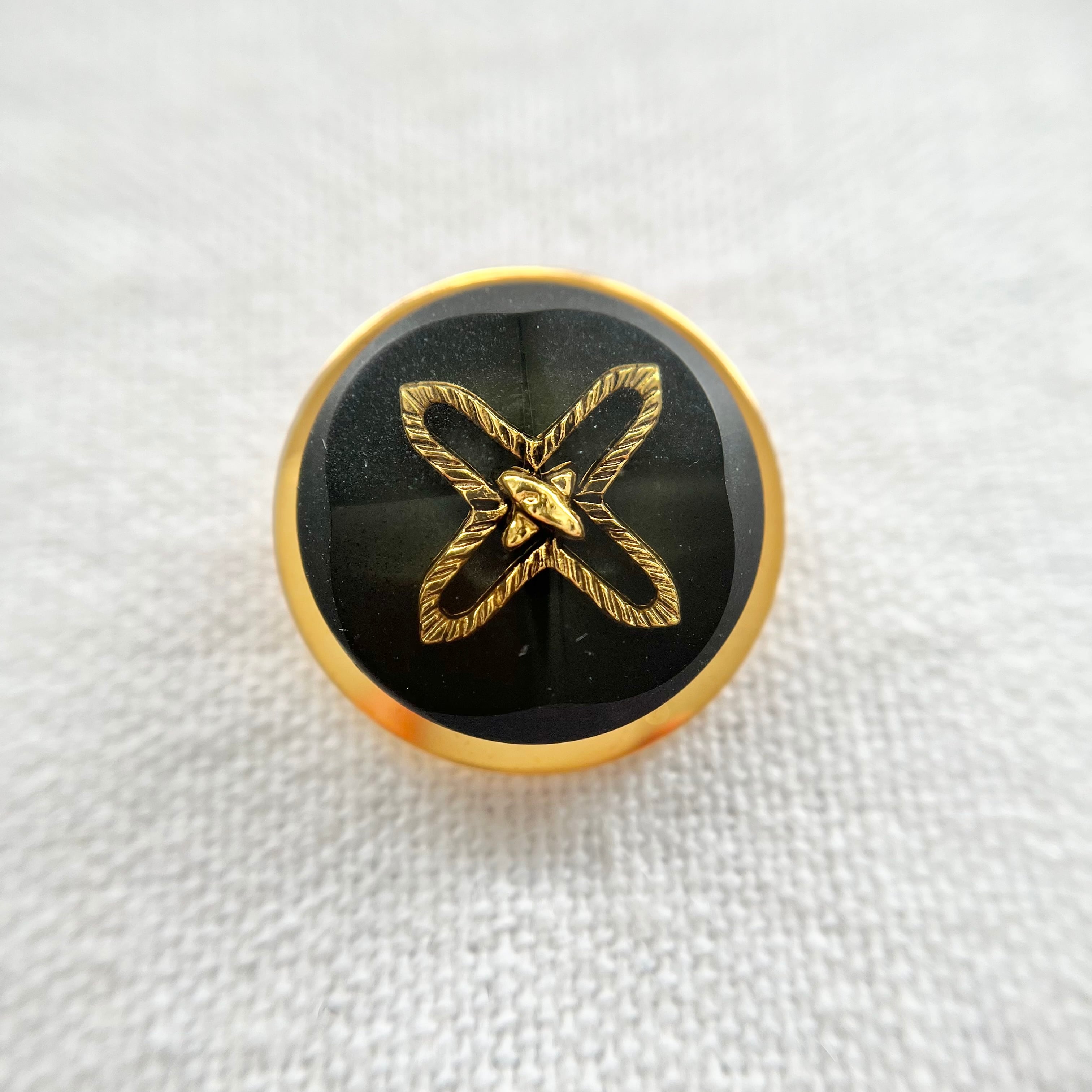 ブラック ゴールドクロス 20mm