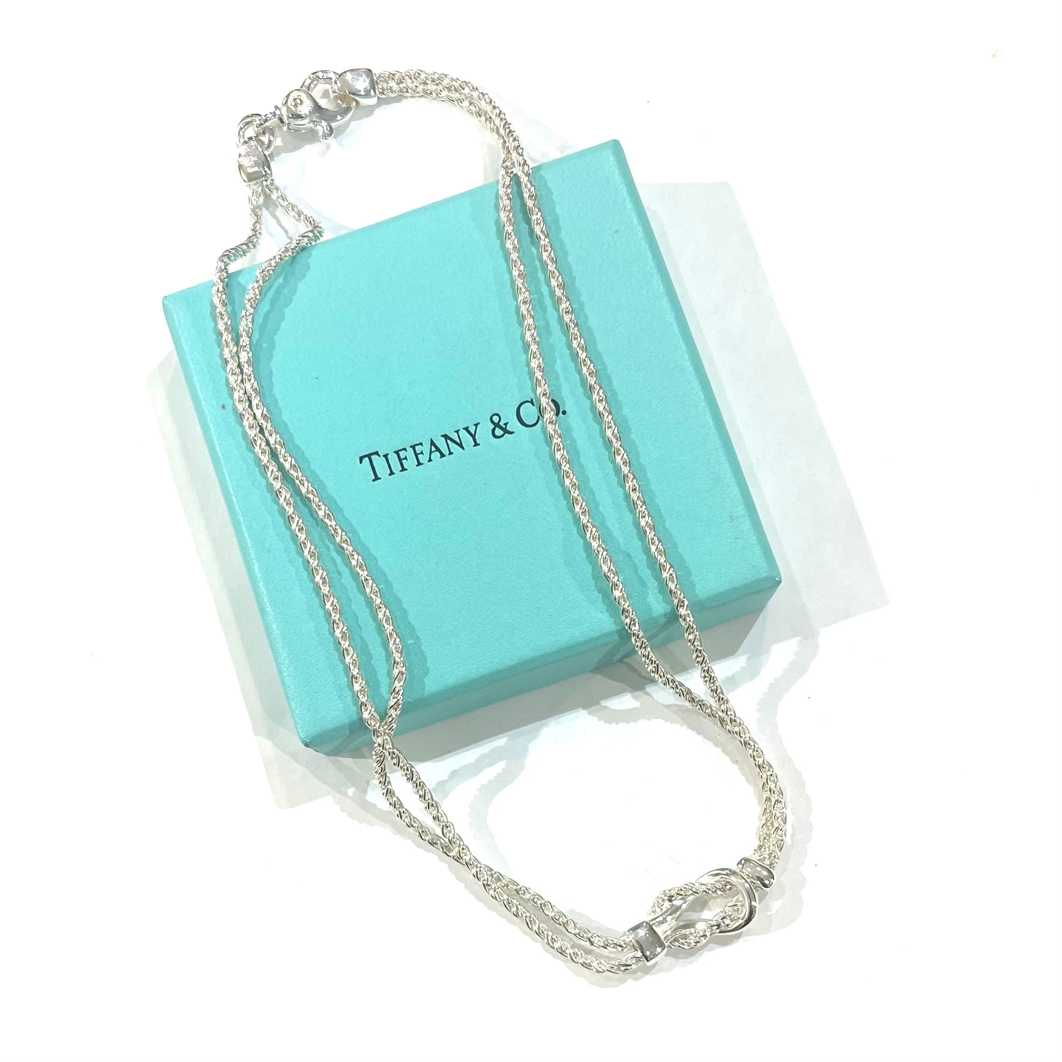 希少【TIFFANY&CO.】 2308 ティファニー ツイストダブルロープ
