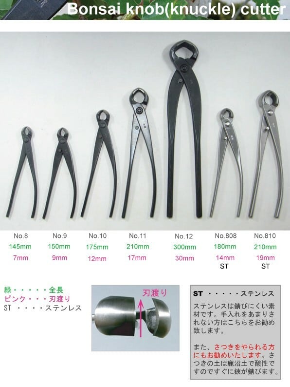 コブ切 大 210mm No.11 兼進 Bonsai Knuckle Cutter Kaneshin | Bonsai