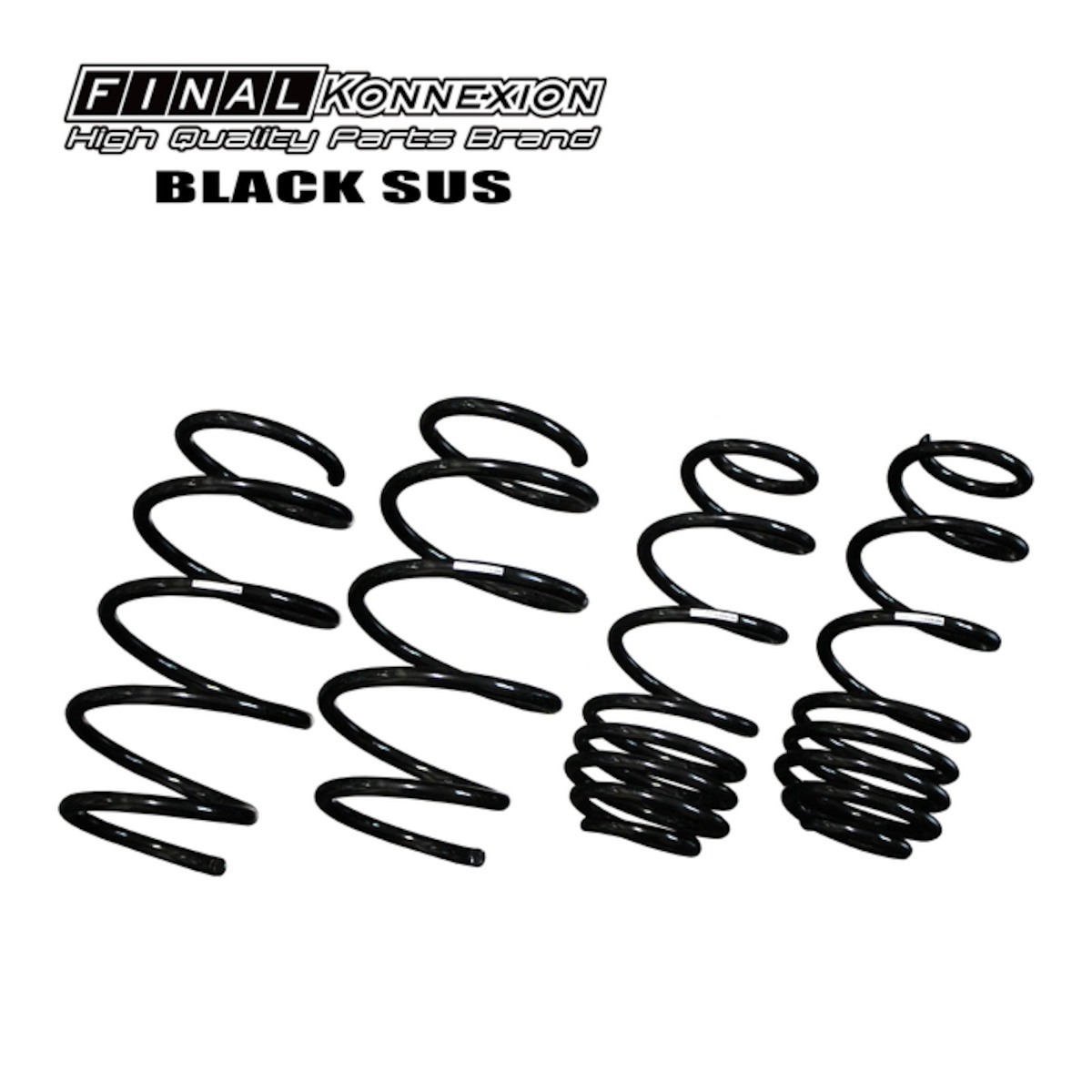 BLACK SUS】 ローダウン スプリングキット HONDA JF3 N-BOXカスタム 