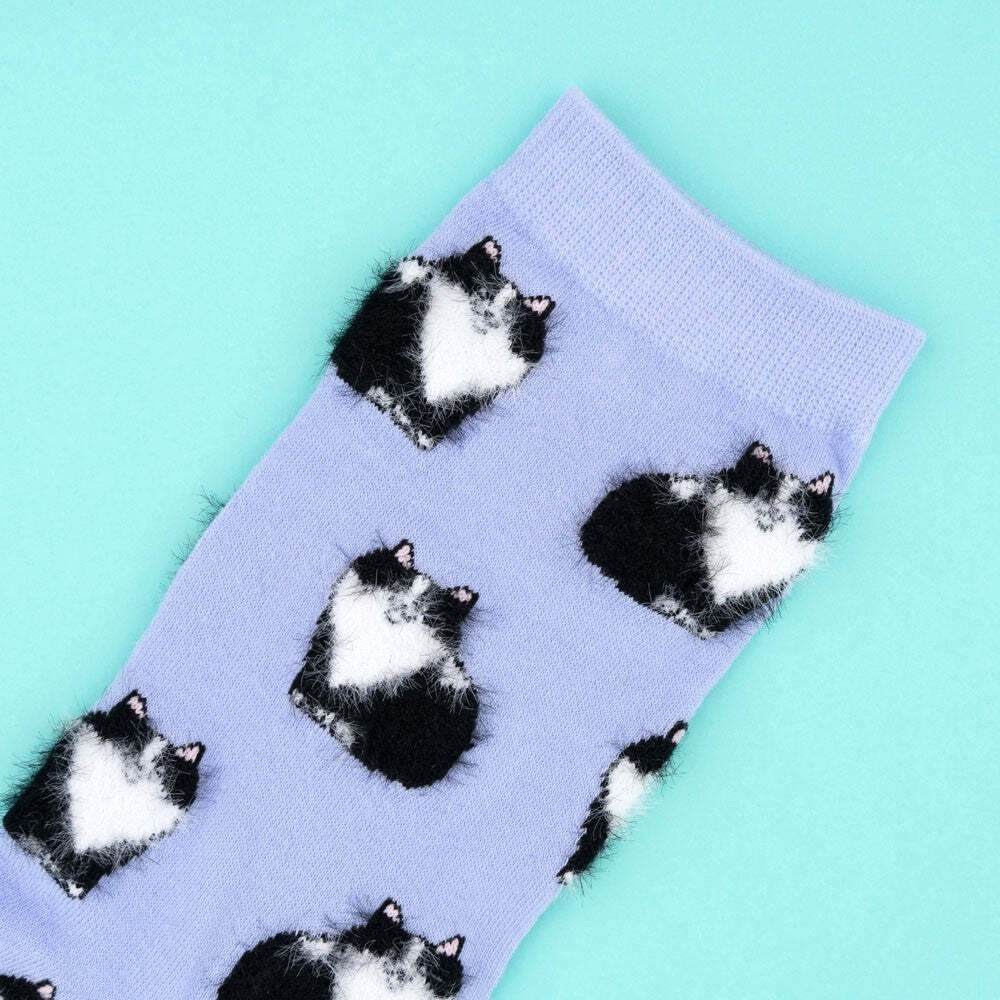 即納» Coucou Suzette BLACK & WHITE CAT SOCKS ククシュゼット | 子供