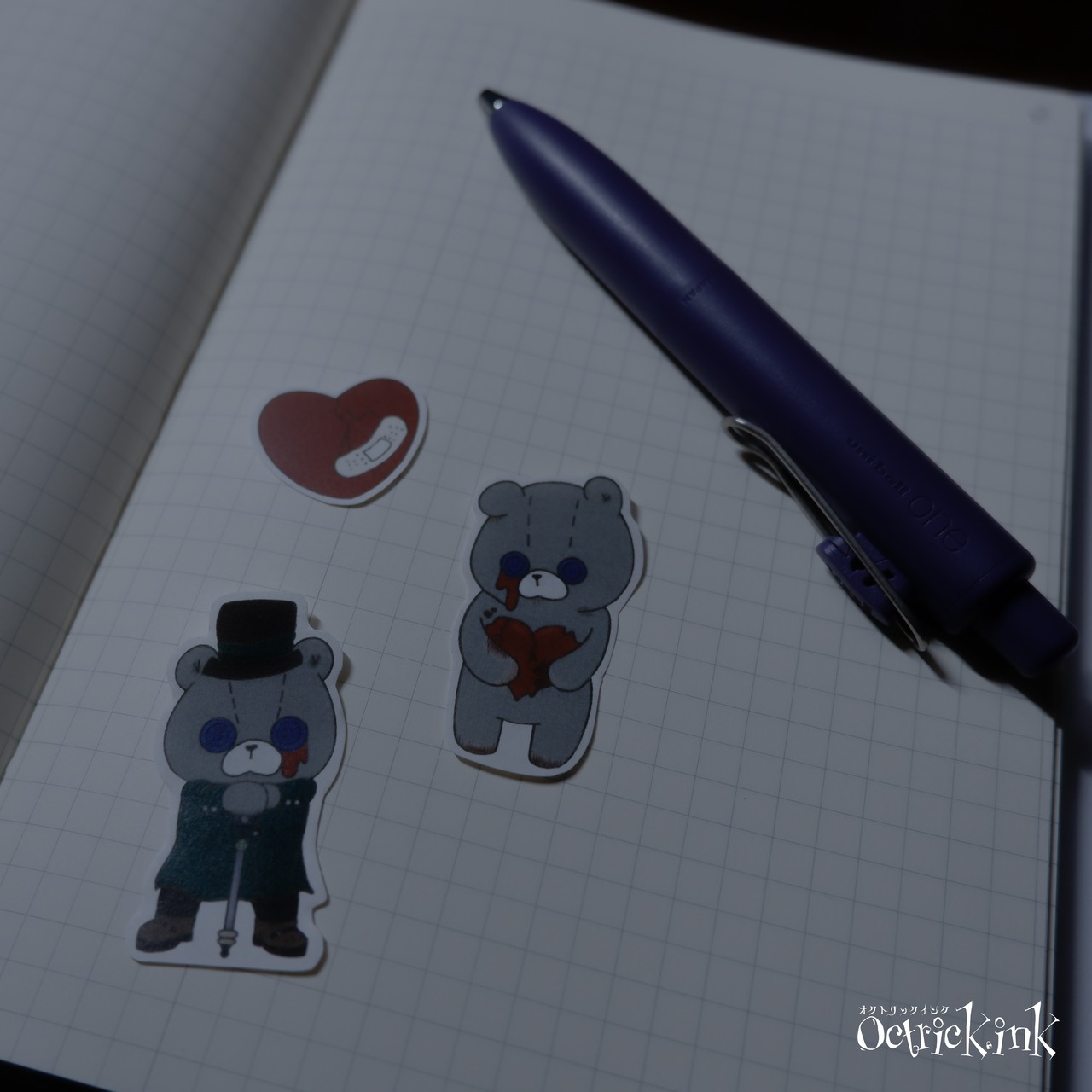 くまのだれる。シール３枚セット