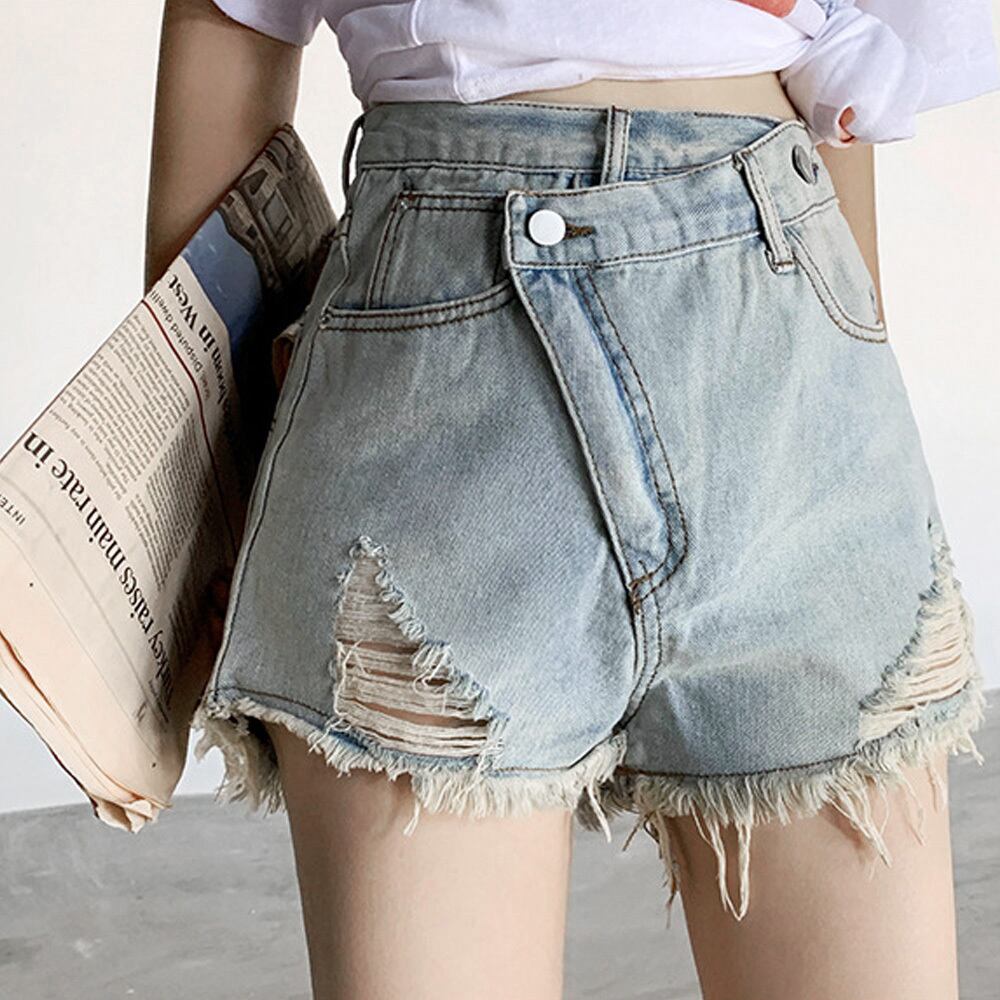 ダメージ デニム レディース ショートパンツ ストリート カジュアル 大人 かわいい おしゃれ ジーンズ きれいめ 大人可愛い 大人女子