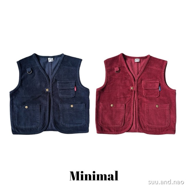 取寄:MINIMAL マルチポケットベスト※送料無料
