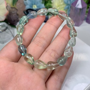 5.しずく型☆フローライト ブレスレット