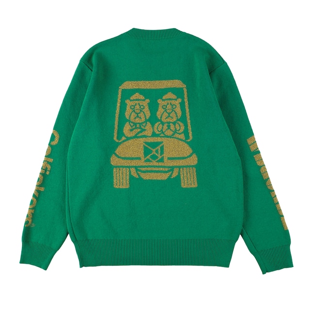 [HOLE 410] TANGRAM × Golfickers Knit -Green-