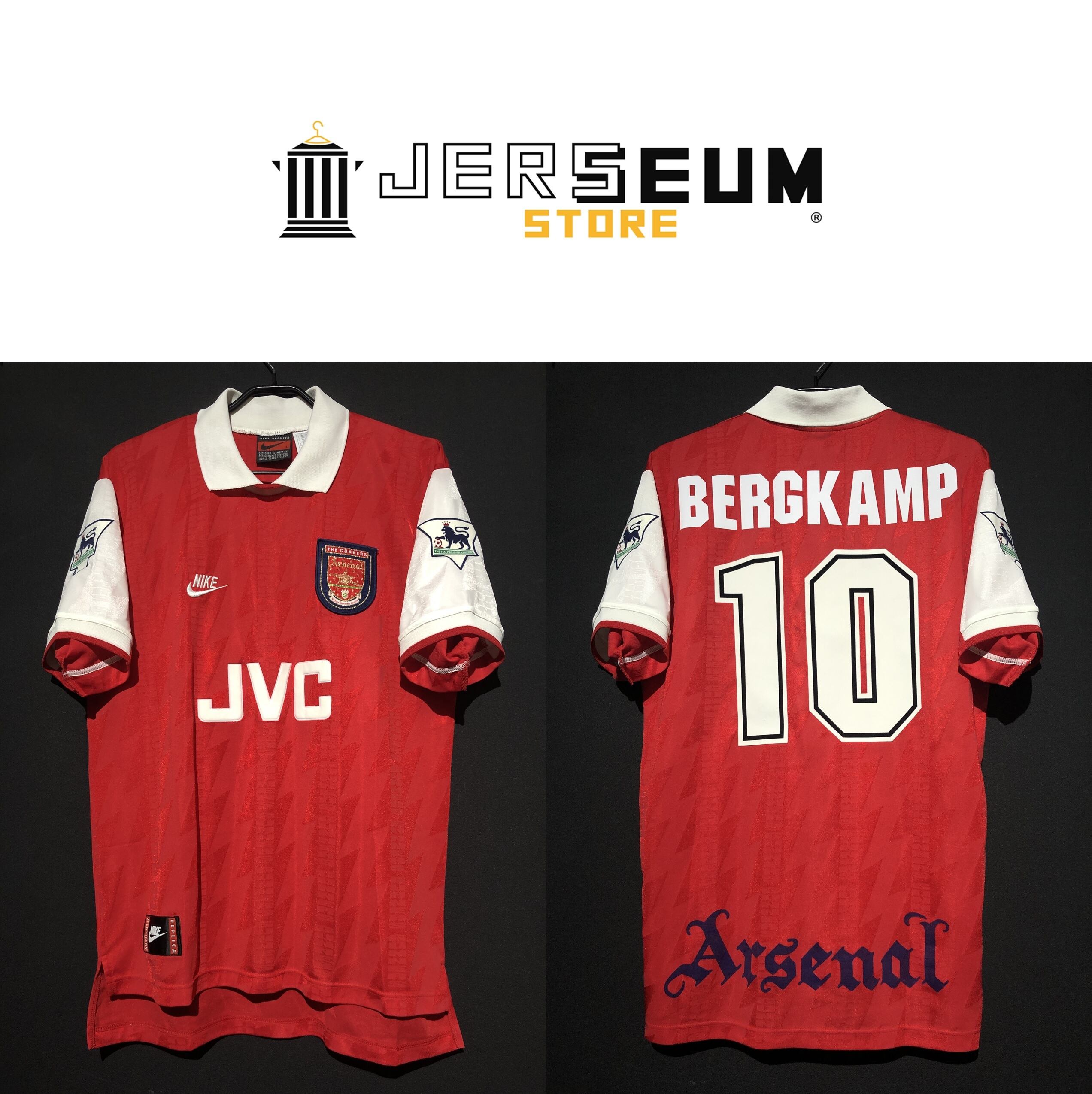 1995/96】 Arsenal Condition：Preowned Grade：7 Size：L No.10  BERGKAMP Jerseum Store