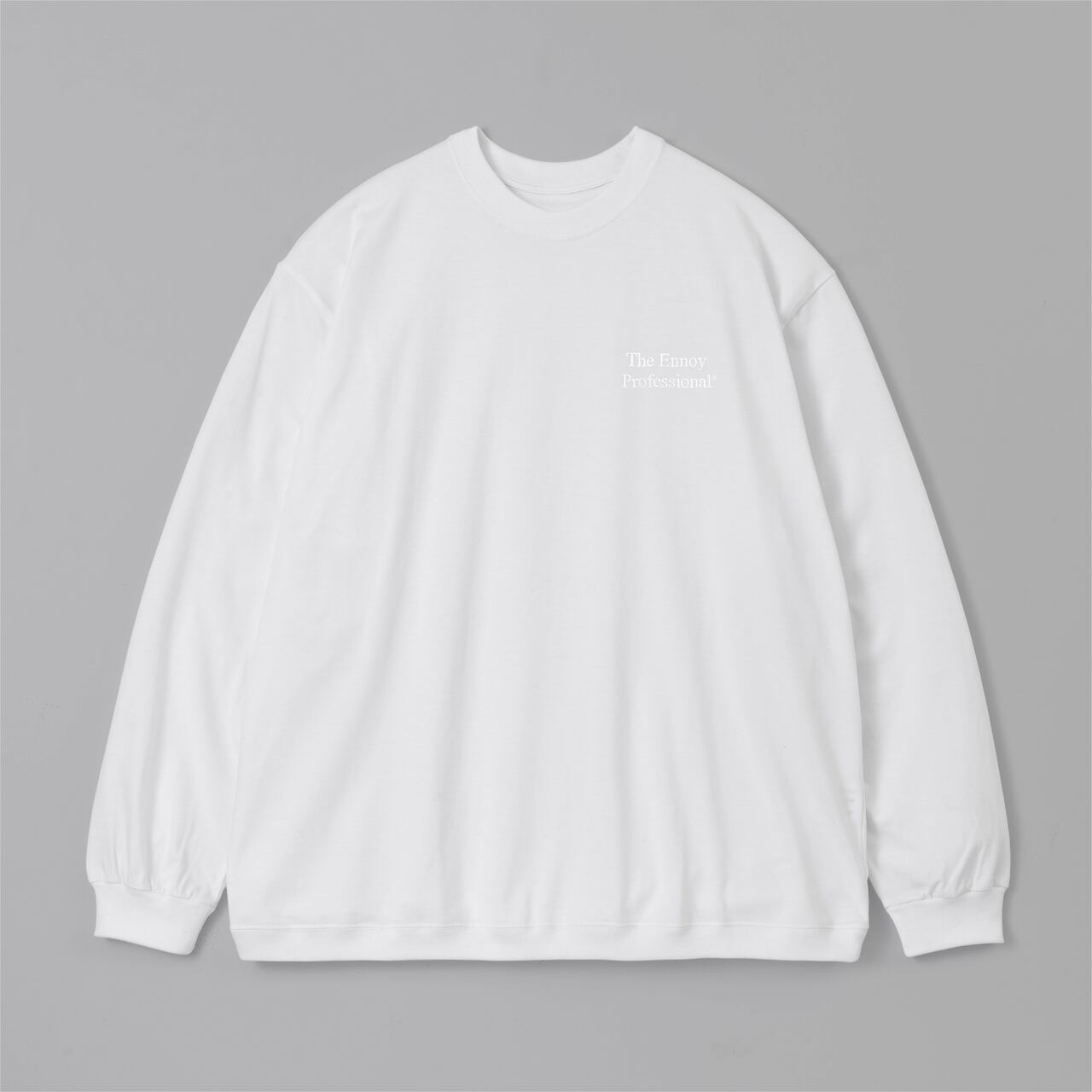 ENNOY エンノイ LONG SLEEVE HEM RIB TEE ロンT -