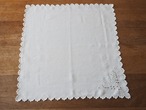 リネンナプキン　イニシャルとハート型刺繍（1） 画像1