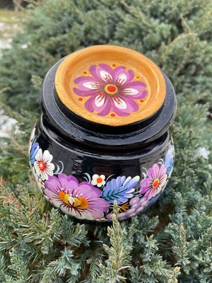 ペトリキウカ塗り　ジュエリーボックス（ホメンコ作）ウクライナ製