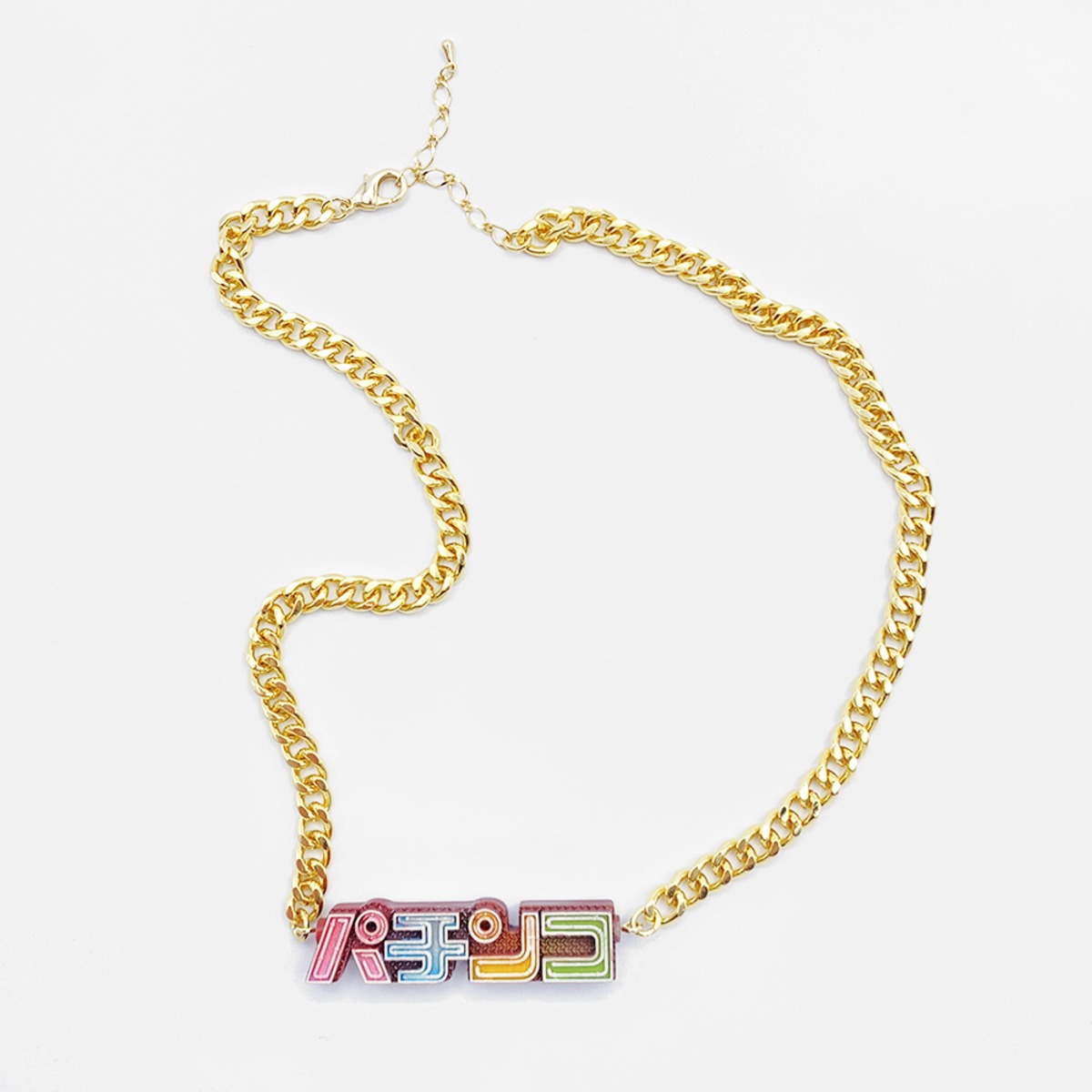 光る！パチンコ看板のネックレス（ゴールド）｜Pachinko sign necklace