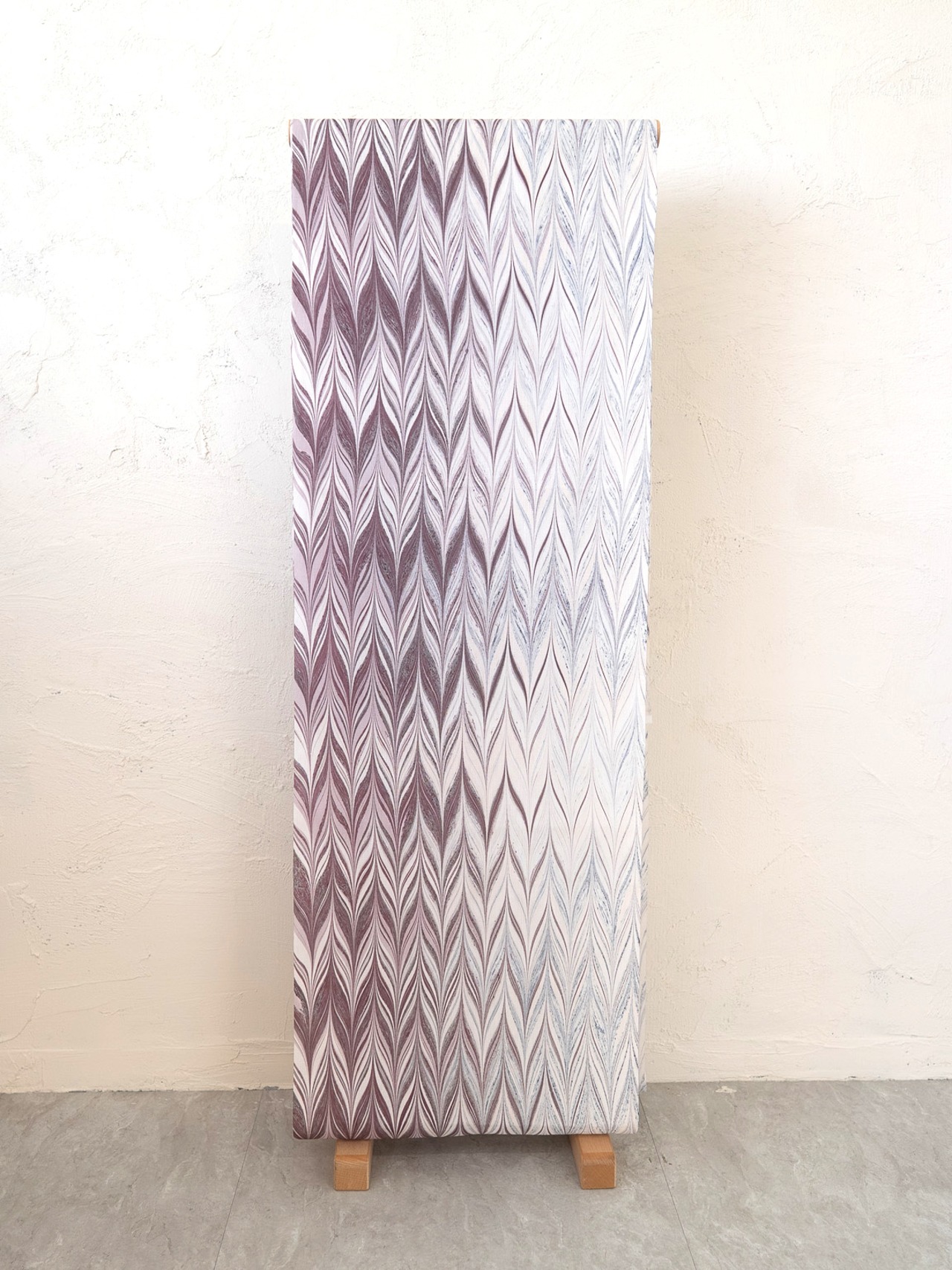 リバーシブル半巾帯 ［花影］矢羽柄❤︎