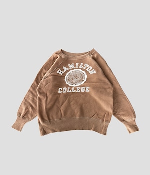 Vintage 60s HAMILTON COLLEGE Raglan Sleeve Sweat