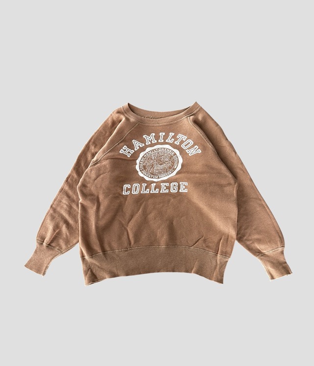 Vintage 60s HAMILTON COLLEGE Raglan Sleeve Sweat