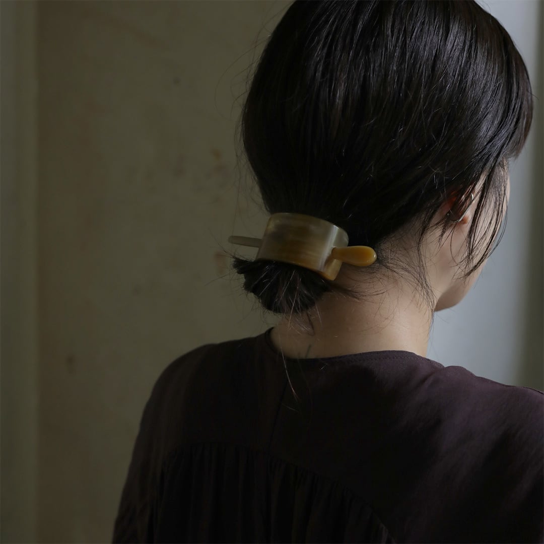 KOSTKAMM (コストカム) Water-Buffalo Horn Hair Clip With Stick