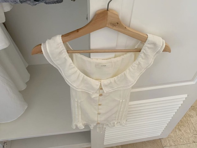 (LITER) sweety frill  blouse / 2color