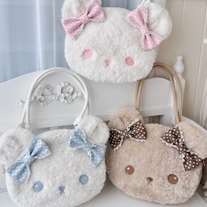 ゆめかわ♡全３カラー　もこもこクマさんバッグ　bag42 　
