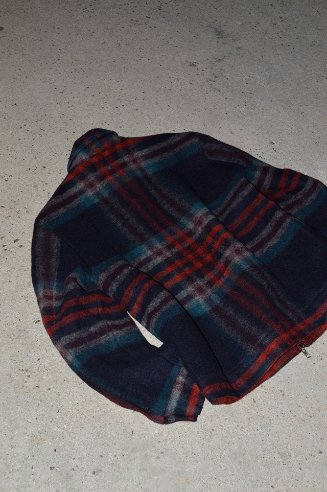 wax London Heath Jacket Wool Felt Check ワックスロンドン 縮絨ウール ドリズラージャケット