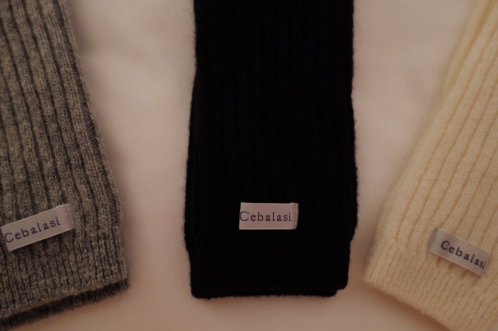 Cebalasiカシミヤレッグウォーマー（ブラック） | cebalasi