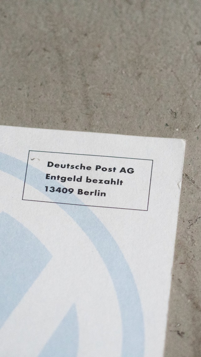 "Volkswagen" 1998 Invitation
