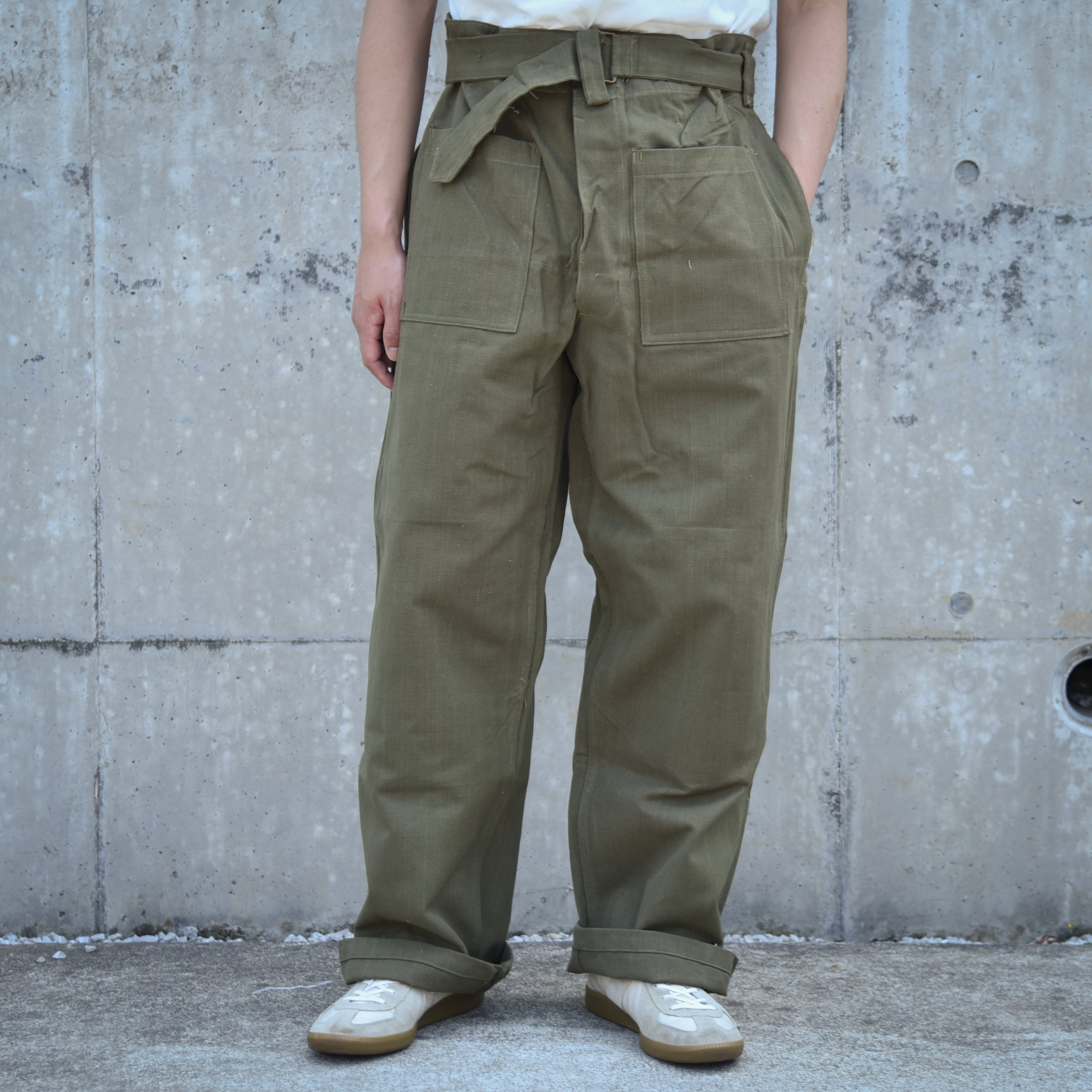 【vintage】フランス軍 モーターサイクルパンツ M35 前期　実物