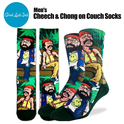 Good Luck Sock『Cheech & Chong on Couch Socks』 (Men's)