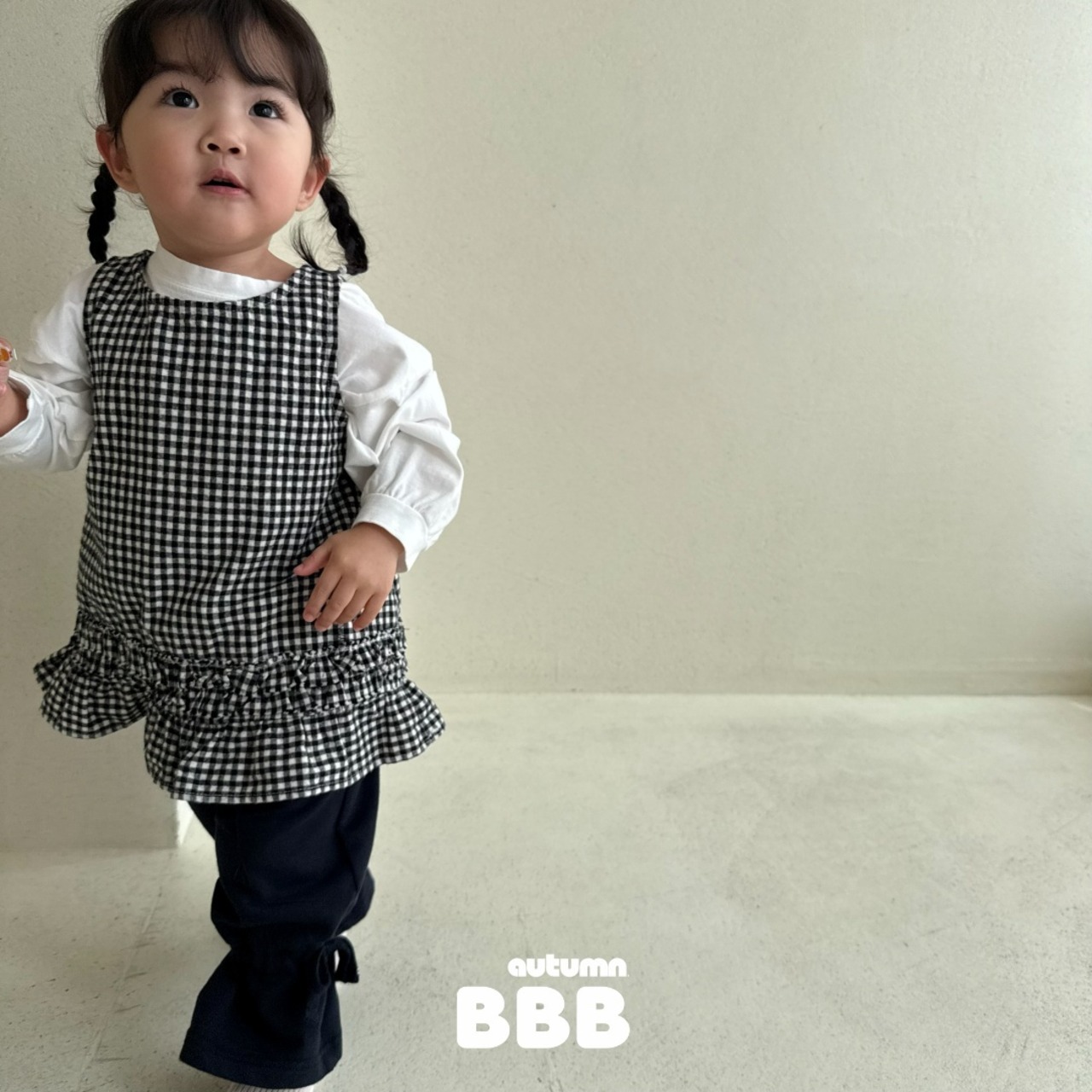 韓国子供服 / 26Autumn / 〖取寄〗BBB / デイジーレイヤードワンピース / ユニセックス / キッズ服 *XXS~XL*