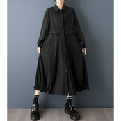 ボタンライン シャツワンピース  00356