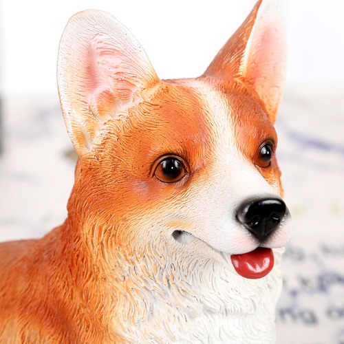 コーギー 貯金箱 マネーバンク コインバンク 大容量 かわいい 動物 雑貨 置物 オブジェ オーナメント ギフト