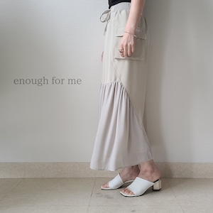 【enough for me】切替えカーゴスカート(24213)