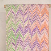 〈Sunset Macaron〉矢羽柄 × ドット〜洗えるきもの（シルジェリー）〜