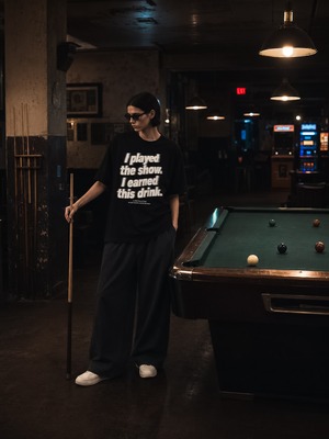 【M.Lは受注予約】Keisukeyoneda /after hours Club/ “I played the show.” Graphic Tee / Black