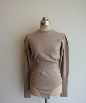 Little $uzie/ls34389K Extra Fine Wool Bodysuits(TAUPE)