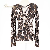 社交ダンス 衣装 トップス ブラウス チャコット Chacott 日本製 ブラック系 伸縮 ストレッチ 練習 レッスン 長袖 黒 茶 パーティー かっこいい 華やか セクシー イベント ステージ ダンス衣装 ブラウン系 グレイ系