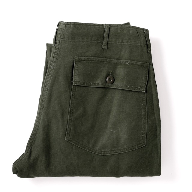 【極美品】70s U.S.ARMY O.G 107 BAKER PANTS  made in USA vintage W32 mint condition ／  ヴィンテージ アメリカ軍 ミリタリー OGパンツ ベイカーパンツ ユーティリティーパンツ 表記W34 実寸W32 USA製