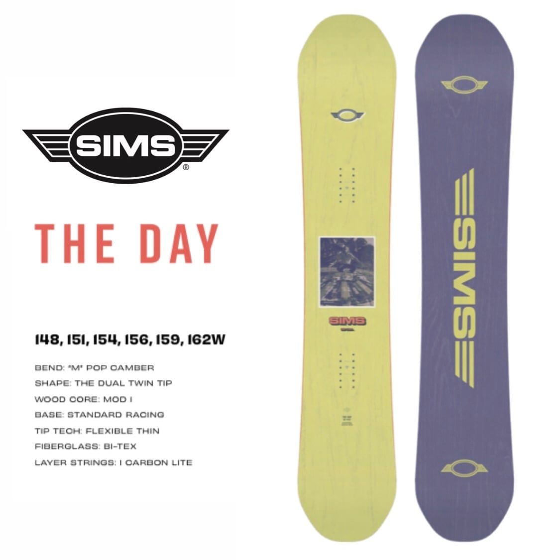 【新品】スノーボード　SIMS(the day)スポーツ/アウトドア