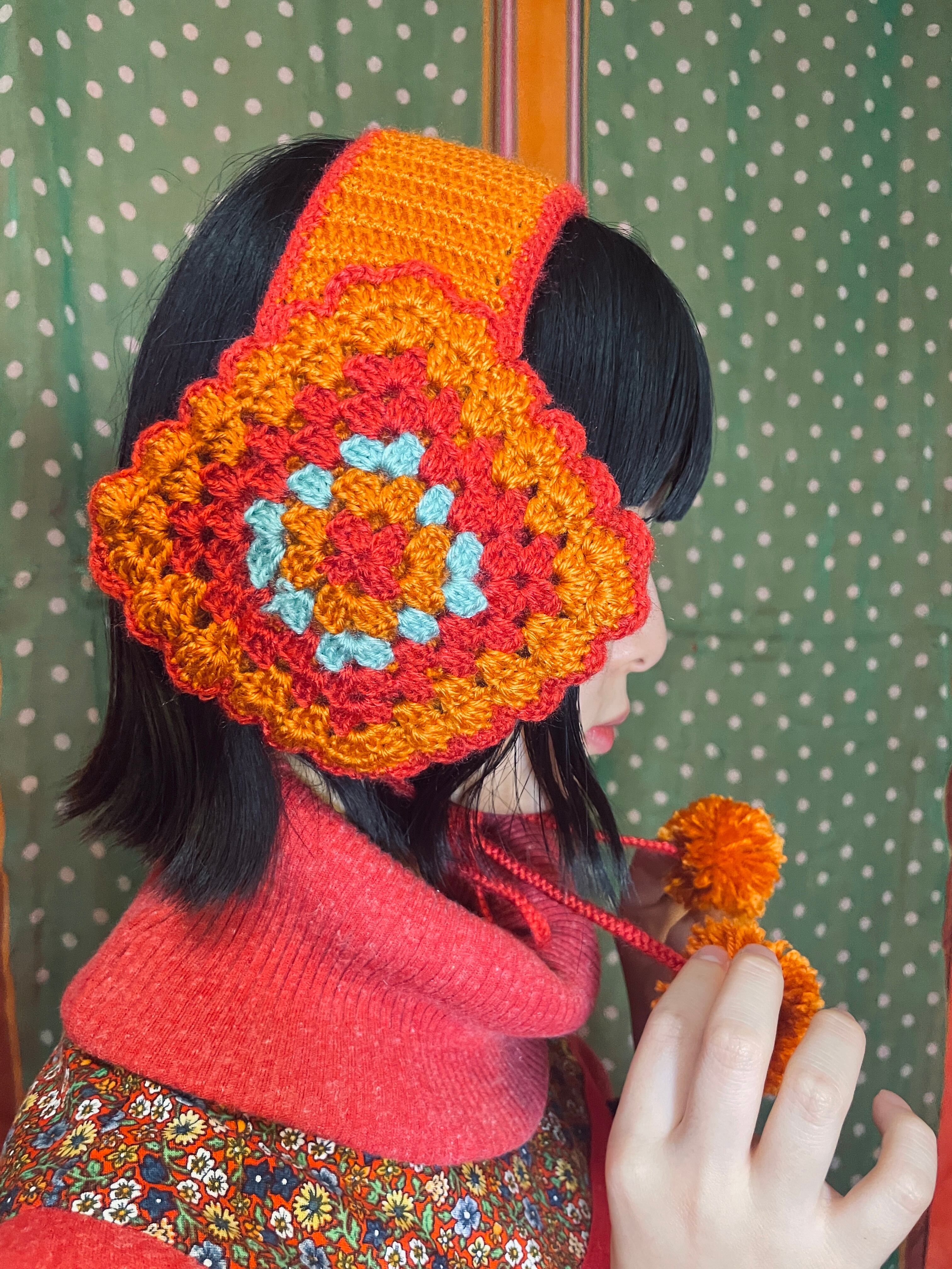 ニット ヘッドドレスイヤーマフ オレンジ | Pay ID
