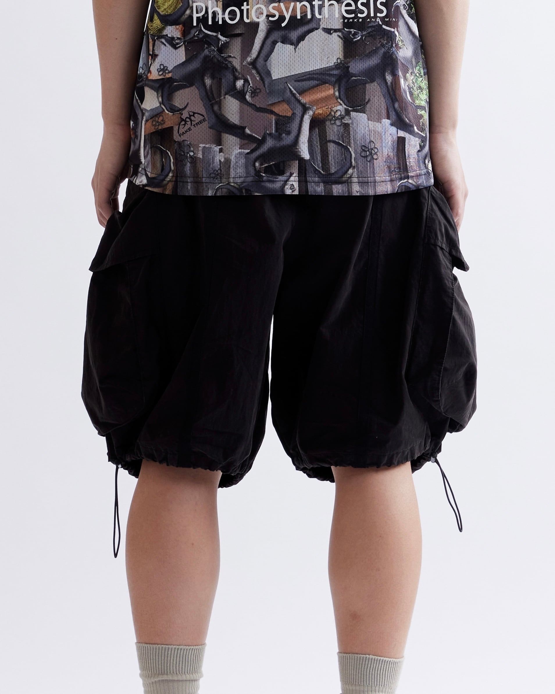 PERKS AND MINI ブラックショートパンツ P.A.M. (Perks And Mini) / LUNACY CHOW SHORTS | Answer