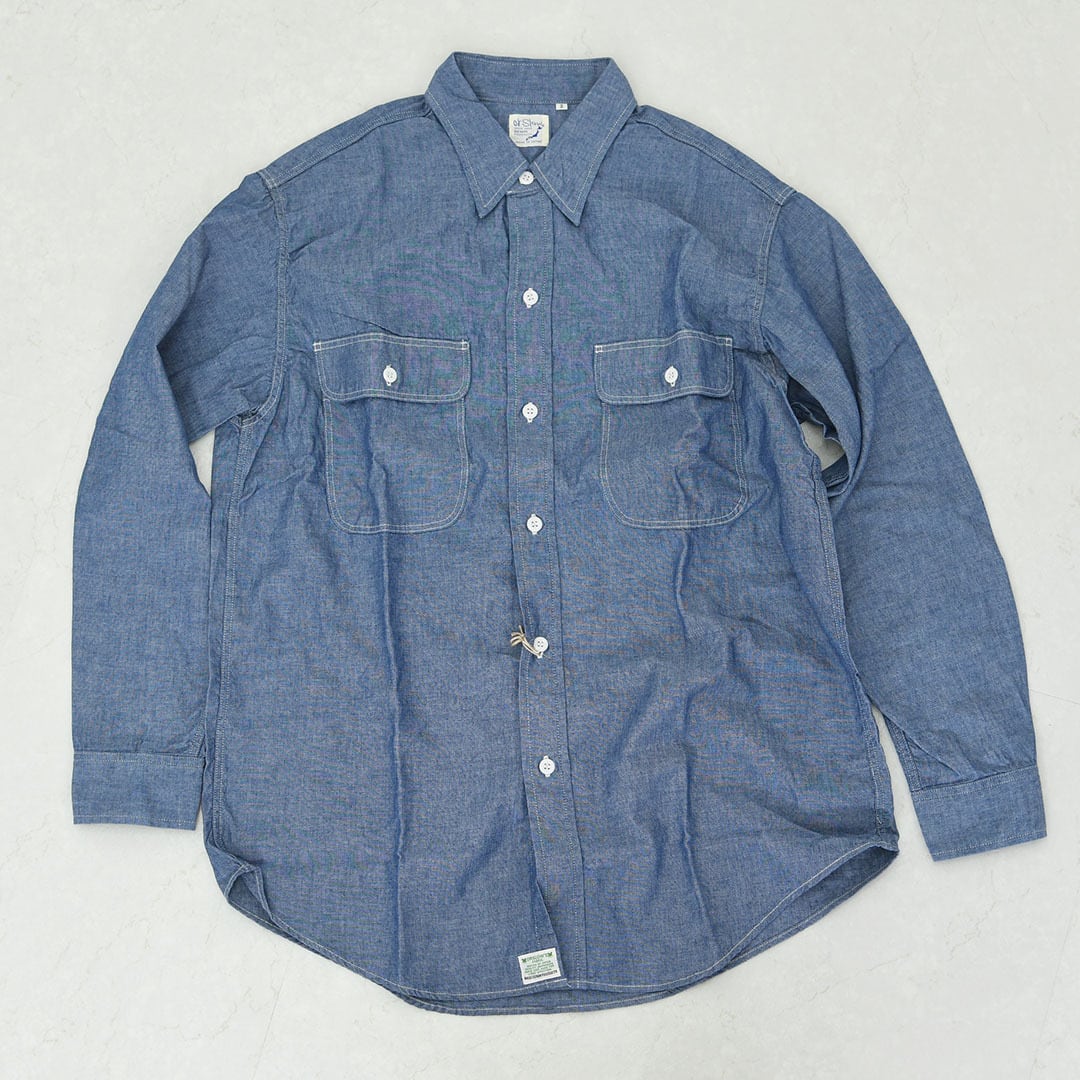 orslow [オアスロウ] CHAMBRAY WORK SHIRT [01-8064-84] シャンブレー