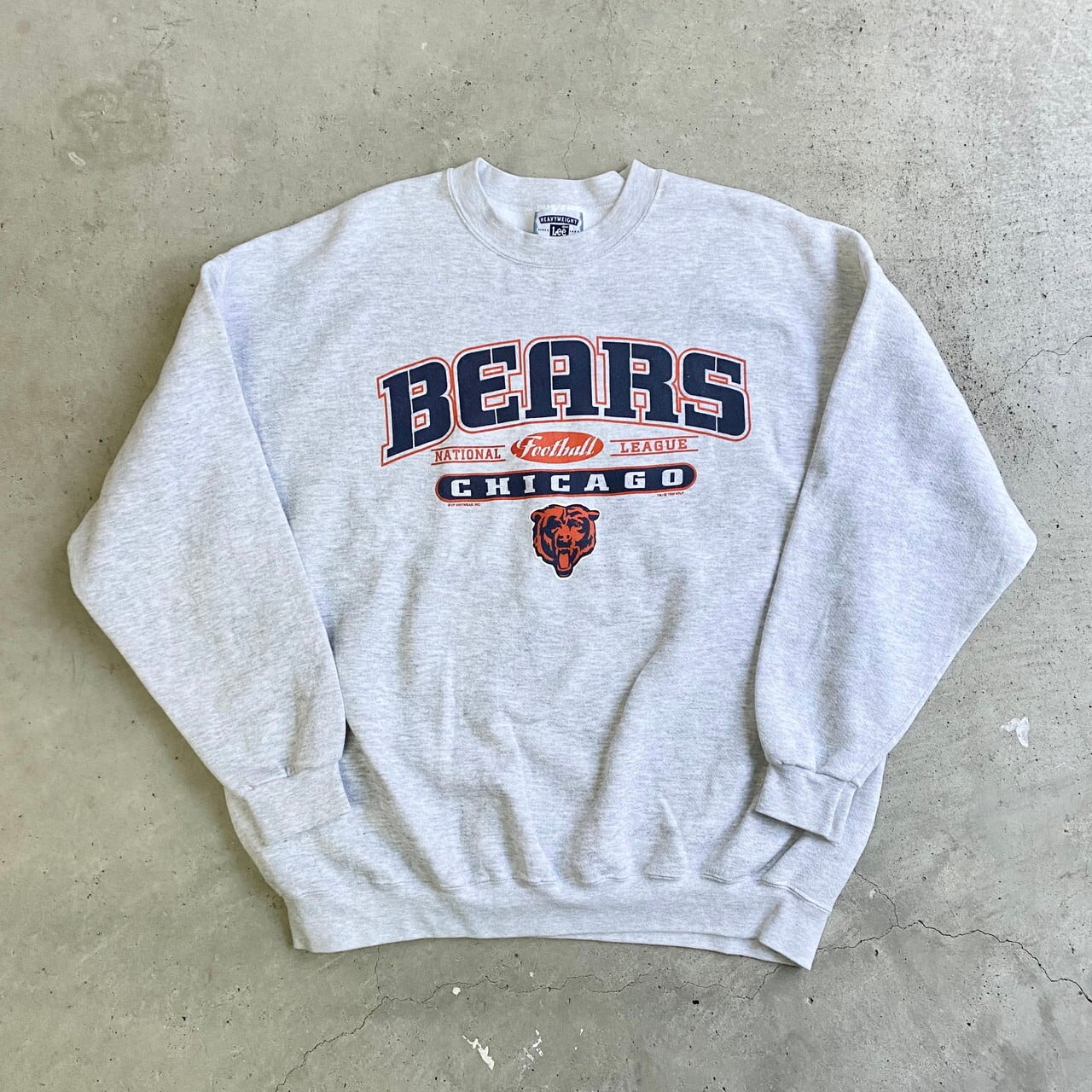 80年代 LOGO7 NFL CHICAGO BEARS シカゴベアーズ プリントスウェットシャツ トレーナー レディースL ヴィンテージ /eaa295306