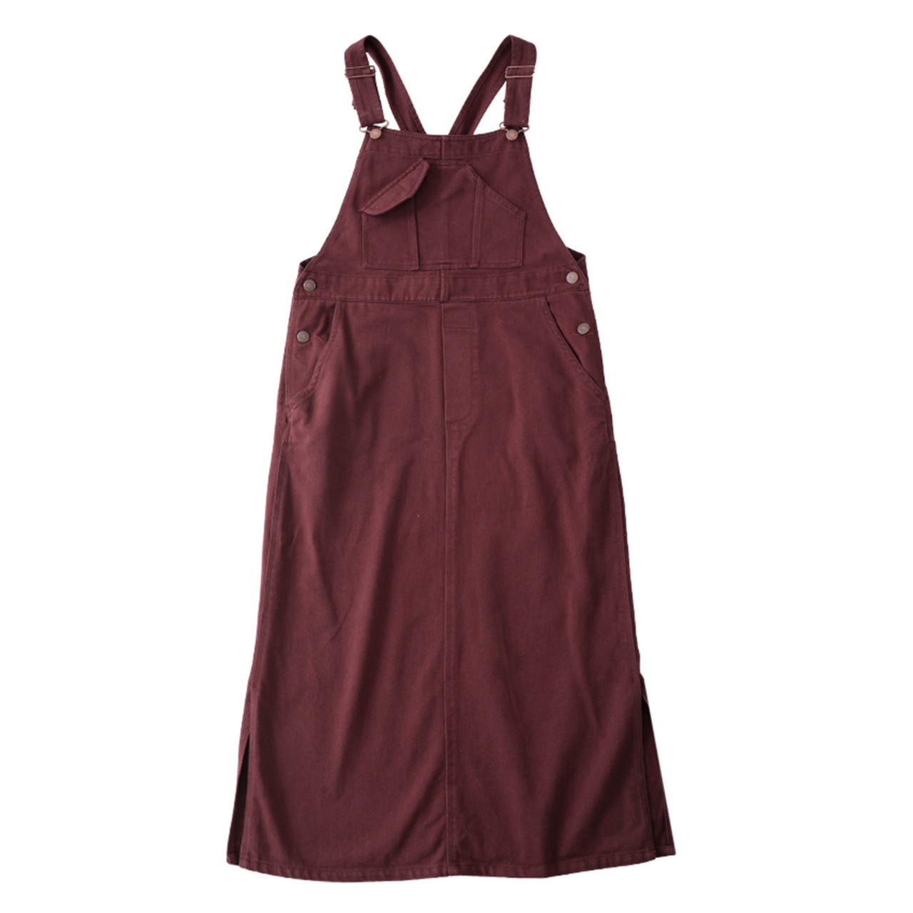 パッチポケット付きサスペンダーワンピース  F0072 - 9