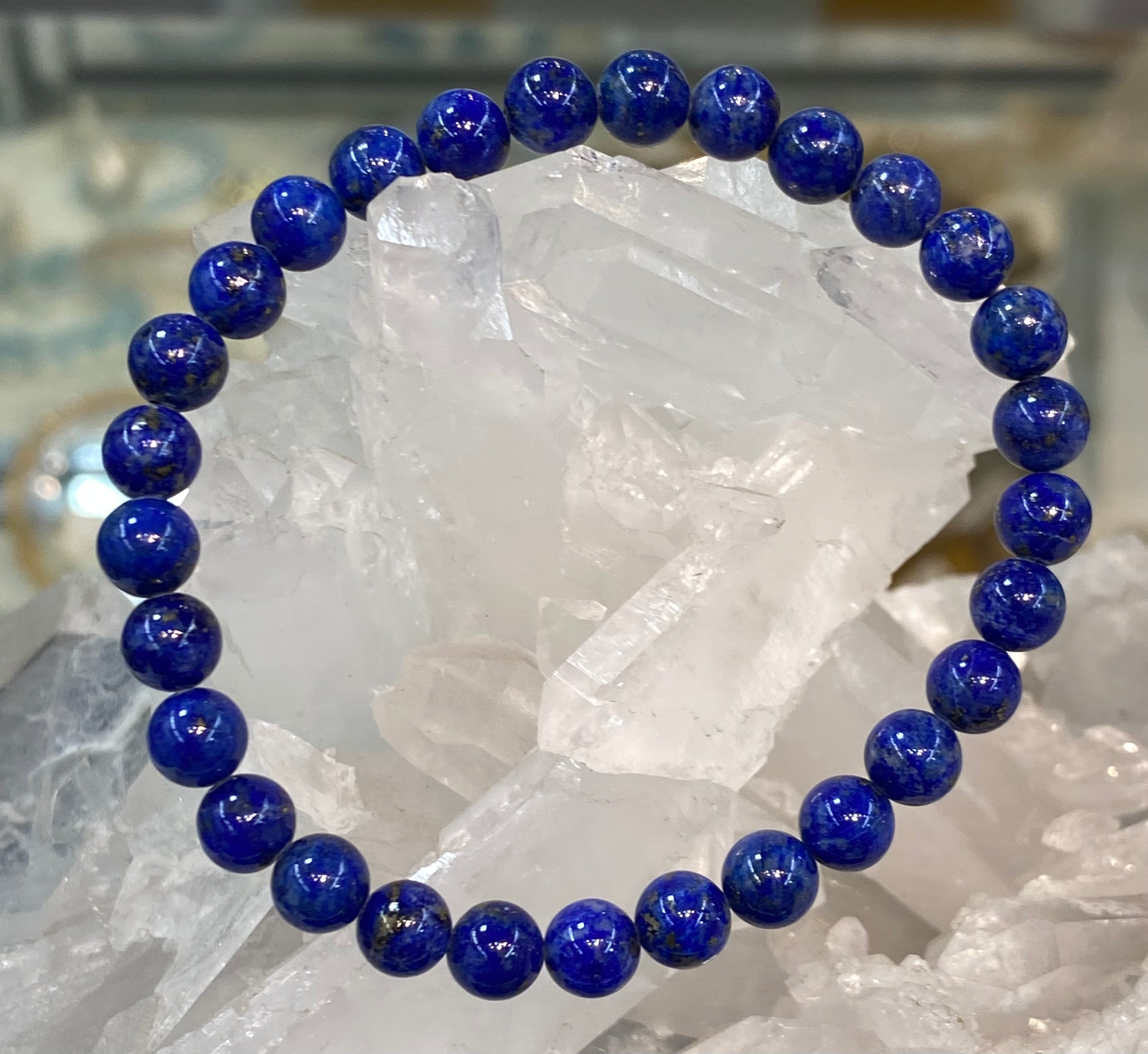 ハイグレード天然ラピスラズリブレスレット6㎜ | 水晶・天然石