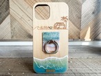 aloha wagon ring/wood×resin earth blue wave case(maple)